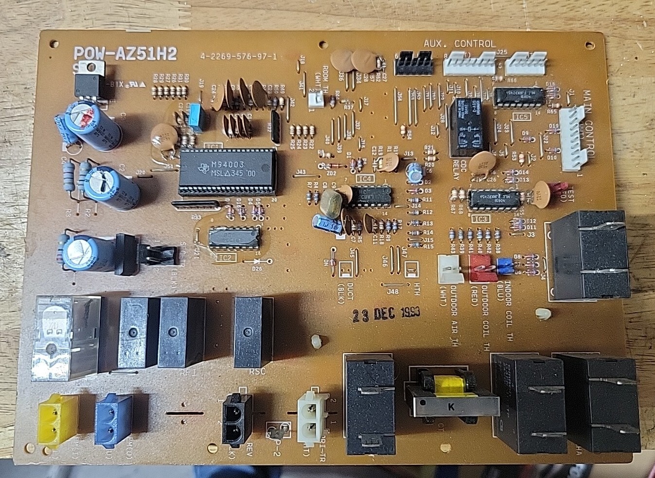 Ptac Control Board POW-AZ51H2 Pcb Relay Board