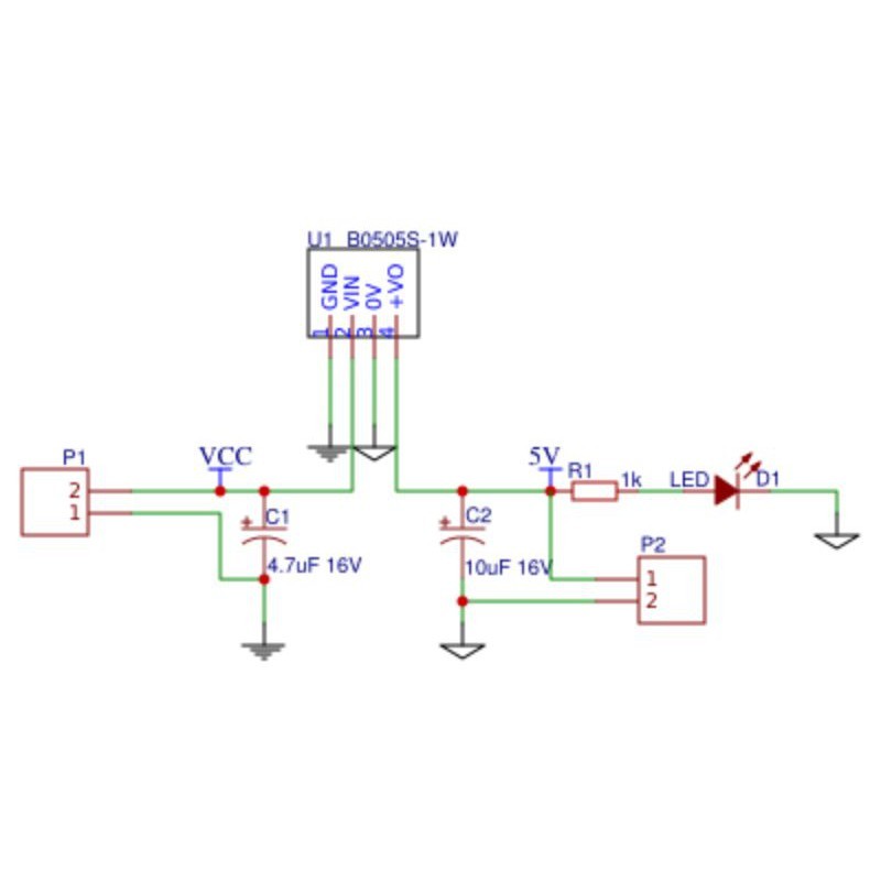 5pcs B0505S-1W 5V to 5V converter DC DC power module converter 1000V Isolation