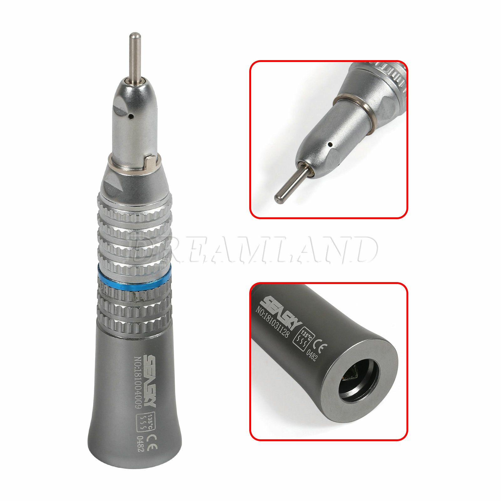3* Dental Low Speed Air Motor E-Type Contra Angle Straight Handpiece NSK NMP