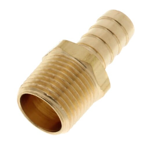 Hose Barb 1/2″ x NPT Male 1/2″ Coupling Adaptor Reducer Water Air Brass Lot Of 9