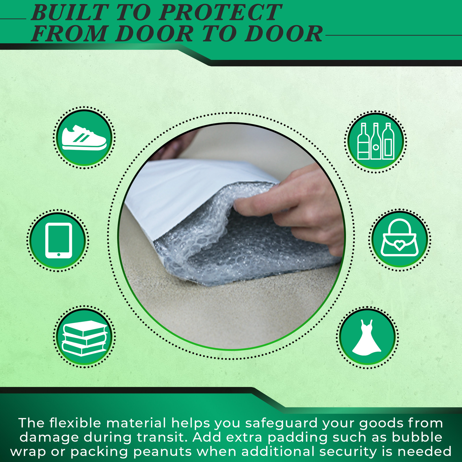 Poly Mailers Shipping Bag 5×7 6×9 9×12 10×13 7.5×10.5 12×15.5 14.5×19 19×24