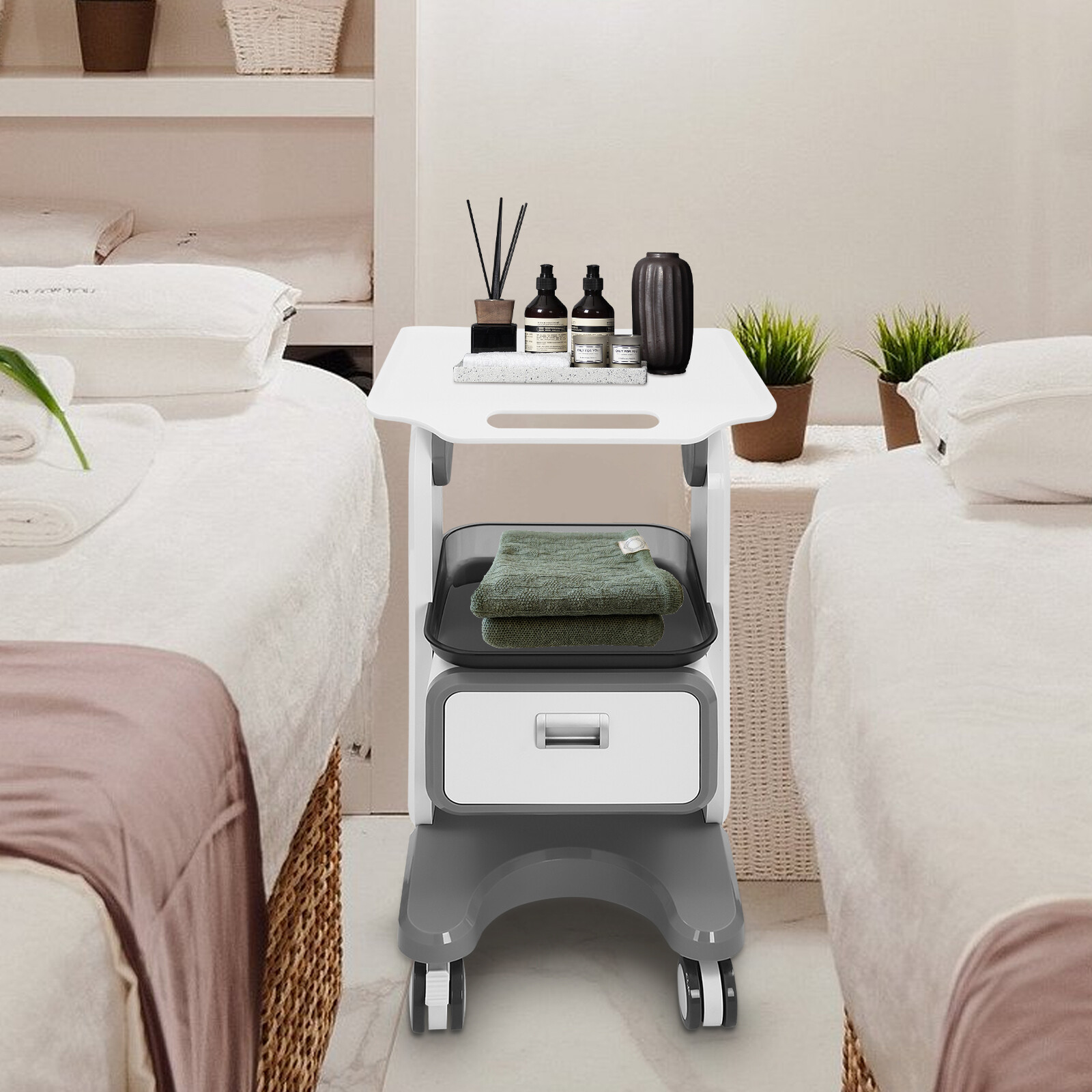 Medical Cart Mobile Cart Cosmetic Instruments Tool Rolling Storage Trolley