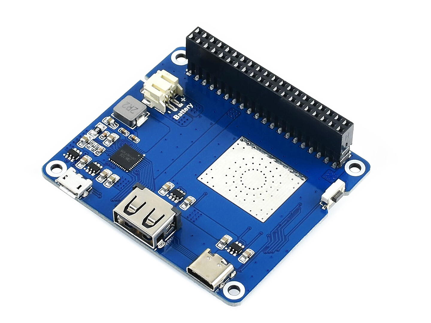Waveshare Li-polymer Battery HAT for Raspberry Pi SW6106 Power Bank Solution 5V