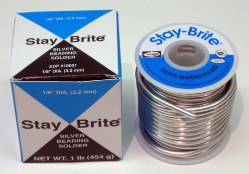 Harris 10001 Stay-Brite Silver Bearing Solder 1/8″ 1 lb