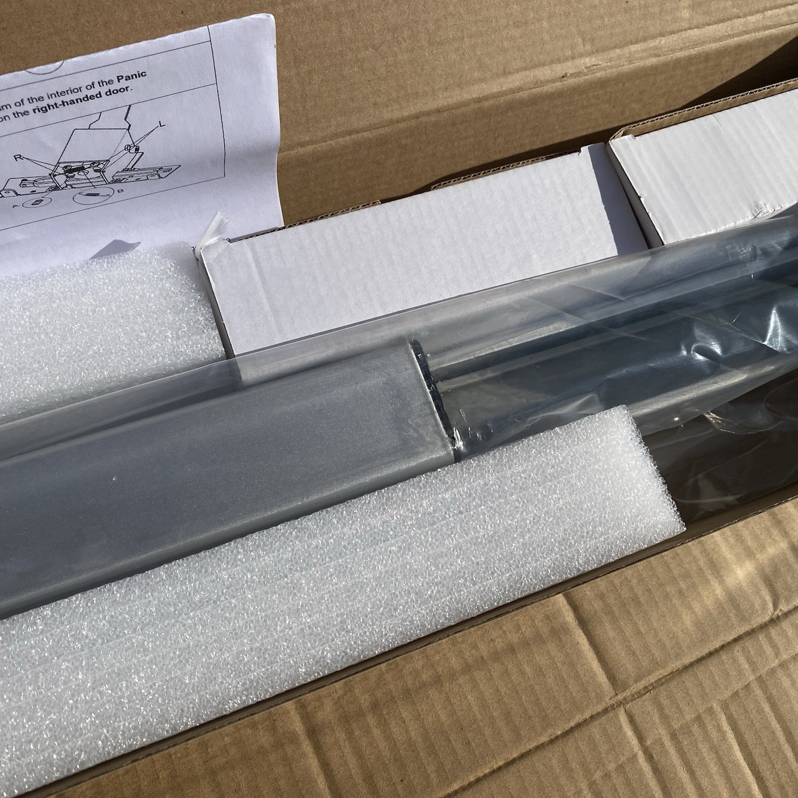 Commercial Panic Bar with Vertical Rod 32-48 in Push Exit Device Stainless Steel