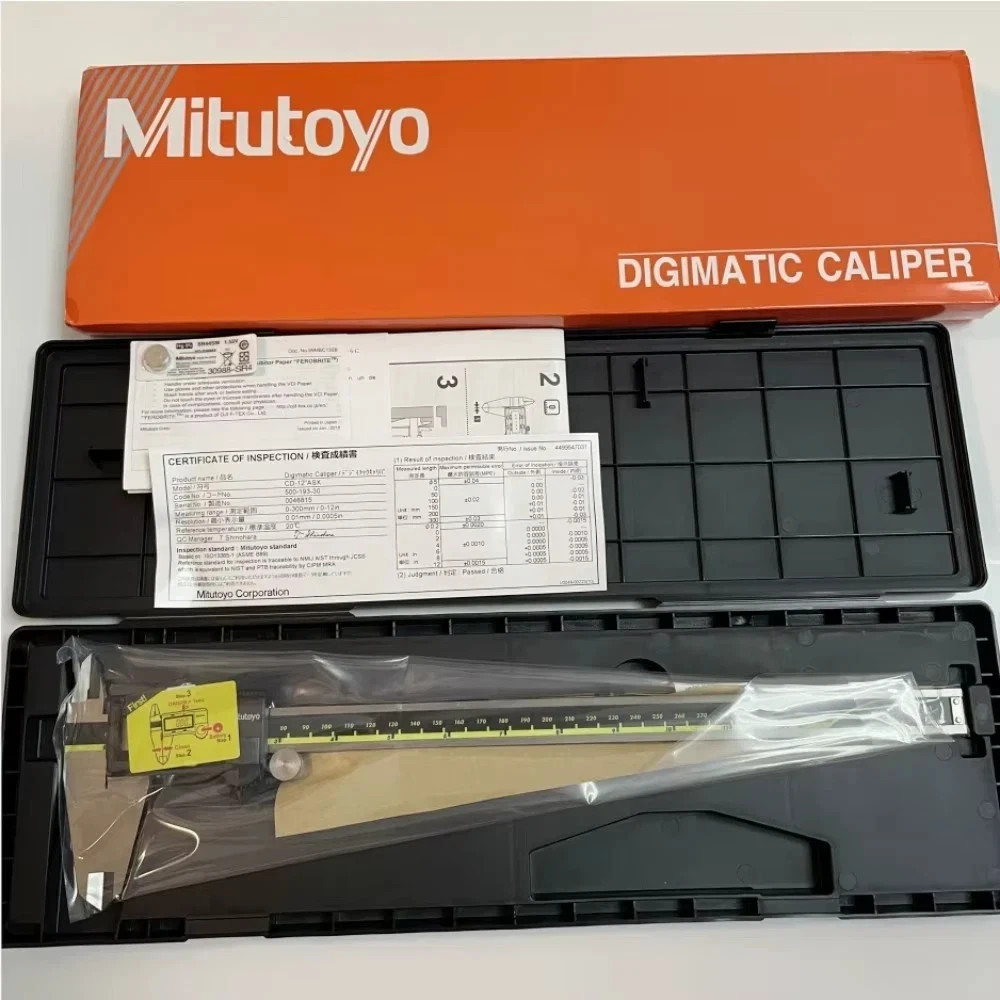 Mitutoyo Japan 500-193-30 300mm/12″ Absolute Digital Digimatic Vernier Caliper