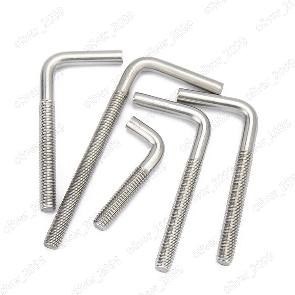 304 Stainless Steel L-Shaped 7-Shaped Screws M4 M5 M6 M8 M10 M12