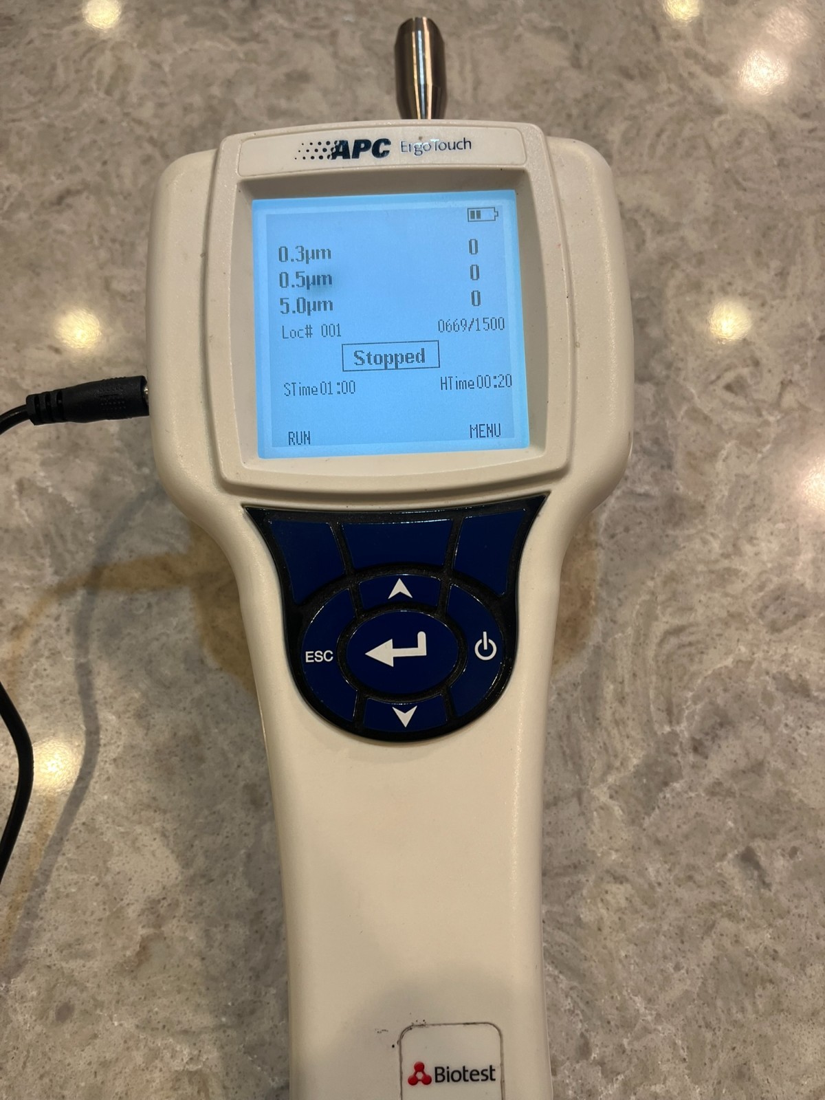 Biotest 9303-01BT APC ErgoTouch Particle Counter + charger 60 days warranty