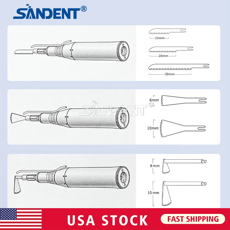 SANDENT Dental Micro Saw Surgical Handpiece Reciprocating Bone Cutting Fit NSK
