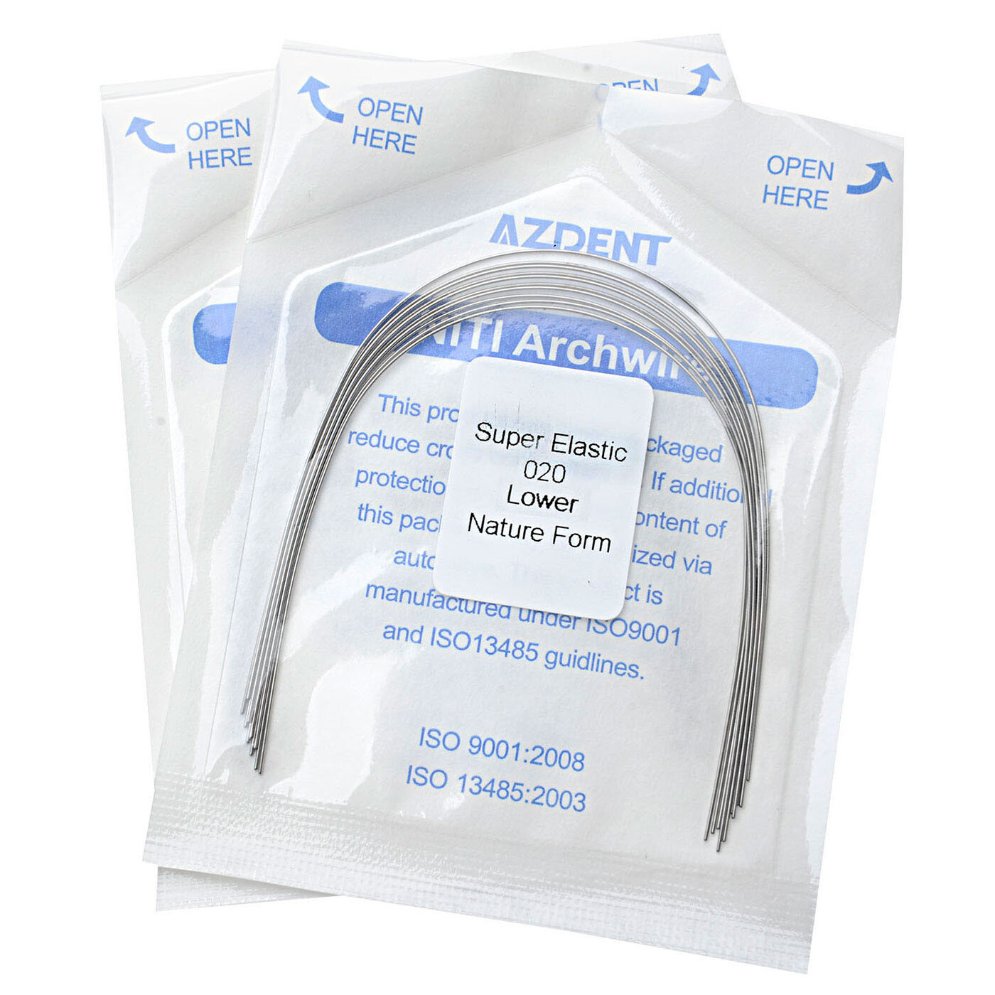 AZDENT Dental Orthodontic Arch Wire Super Elastic Niti Round Natural Nature Form