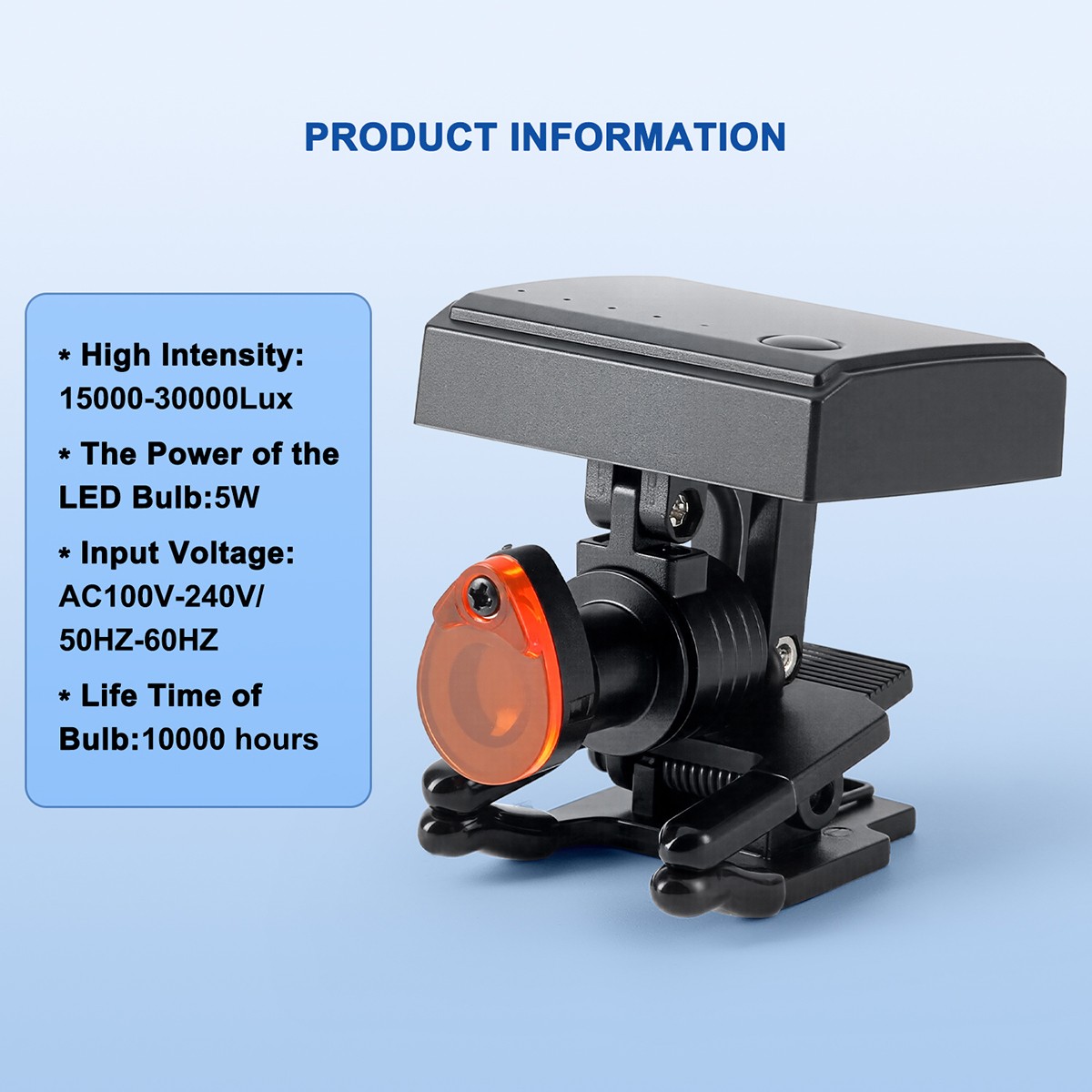 Dental 4.0 X Magnification Binocular Medical Ergo Loupes 5W LED Head Light