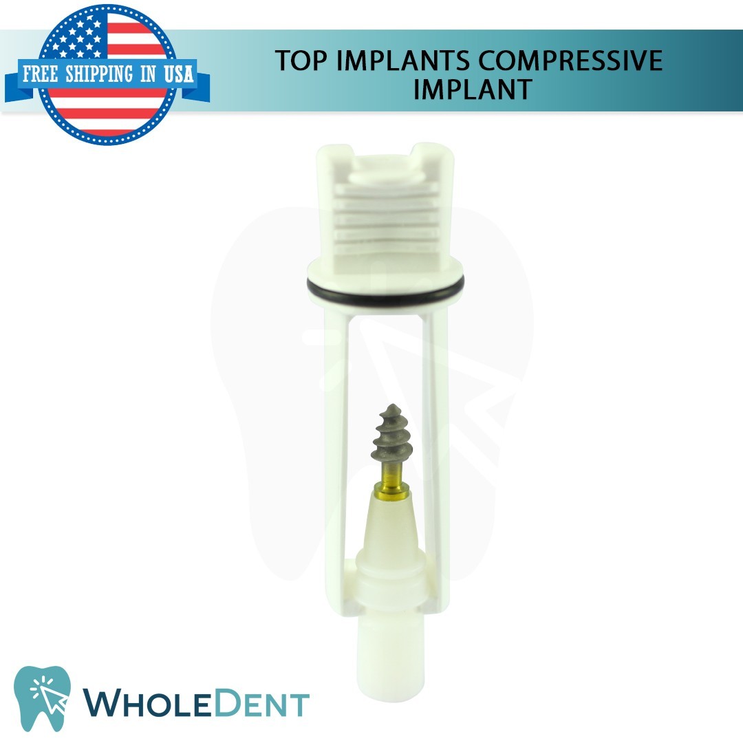 1x Dental Compressive Monoblock Fixture Titanium Sterile SLA Surface Dentistry