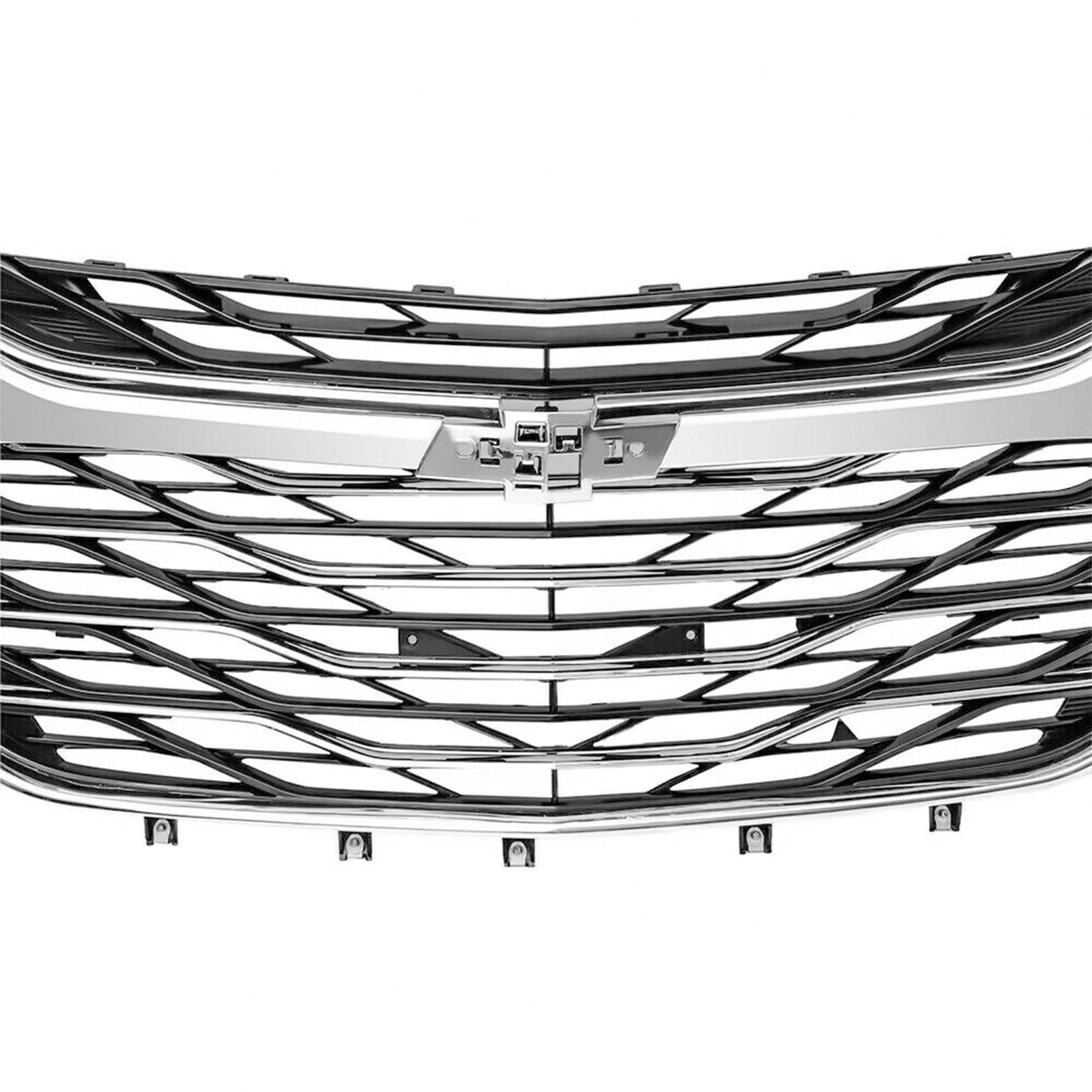 3PCS Front Upper Grille Lower Grill Chrome Molding For 2019-2023 Chevy Malibu