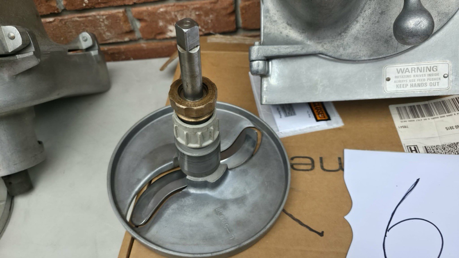 Hobart Pelican Head Mixer Attachment Shredder Grater Slicer Lot 6