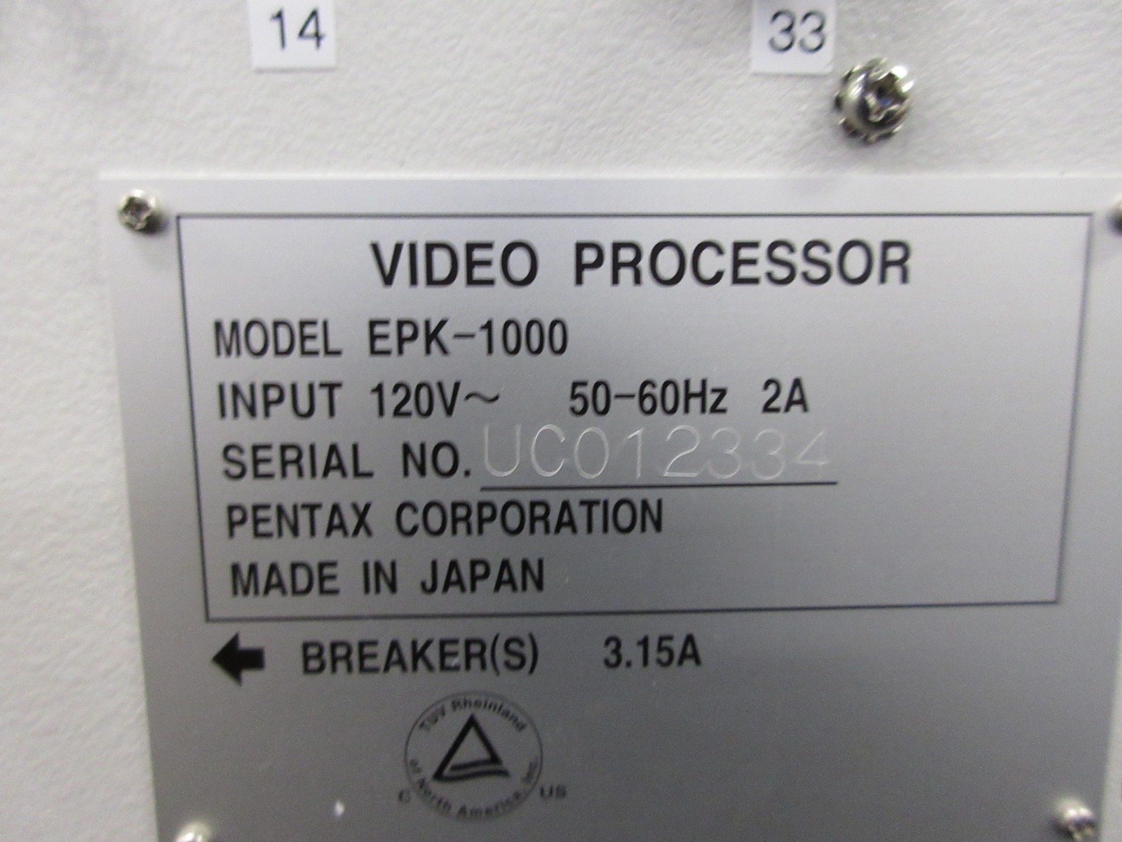 Pentax EPK-1000 Endoscope Video Processor