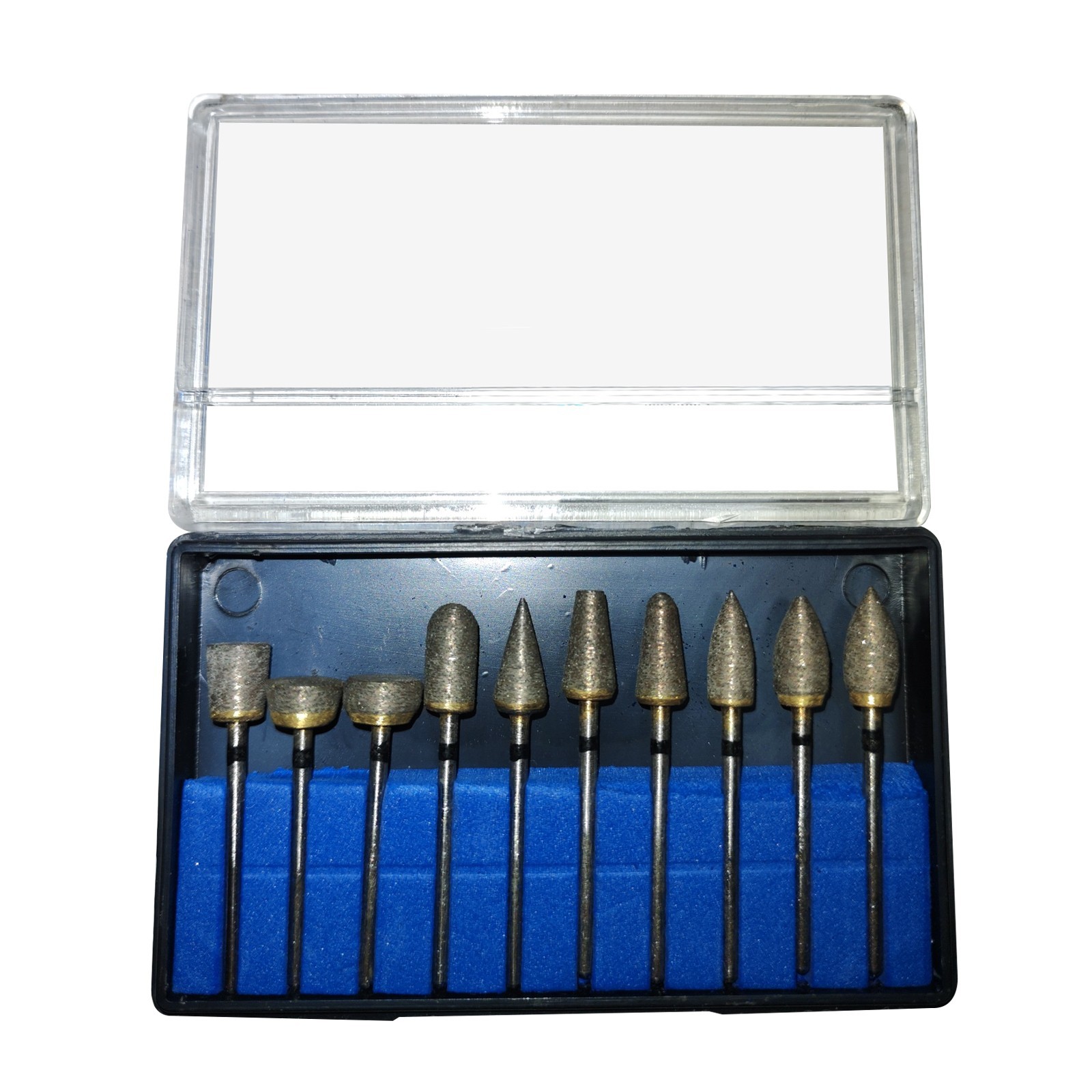 10pcs 2.35mm Dental Lab Polishing Burr Fully-Sintered Diamond Burs Tooth Drills