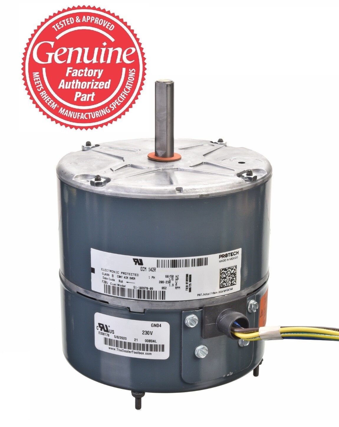 Rheem 51-102870-09 ECM Motor (Outdoor)
