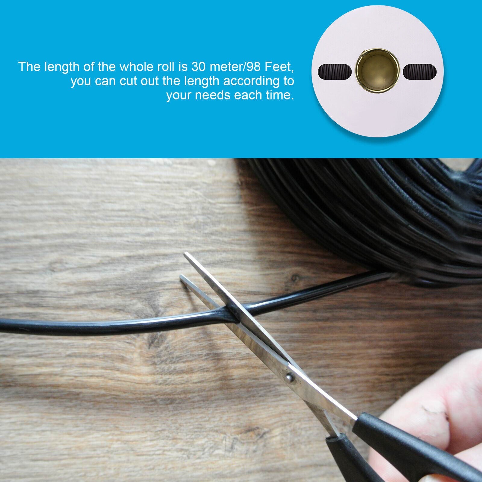55 ft Dual Wall Adhesive Glue Lined Φ1/4″ (6.4mm) Heat Shrink Tubing 3:1 Ratio