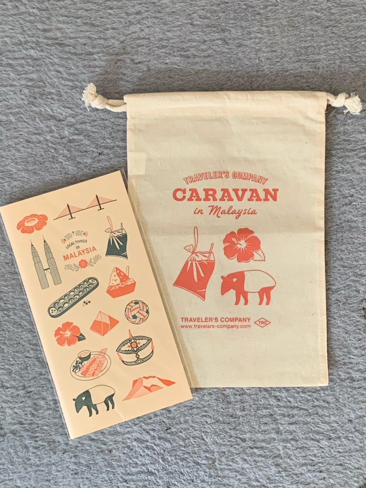 Traveler’s Company Malaysia Cotton Bag And Refill Combo New