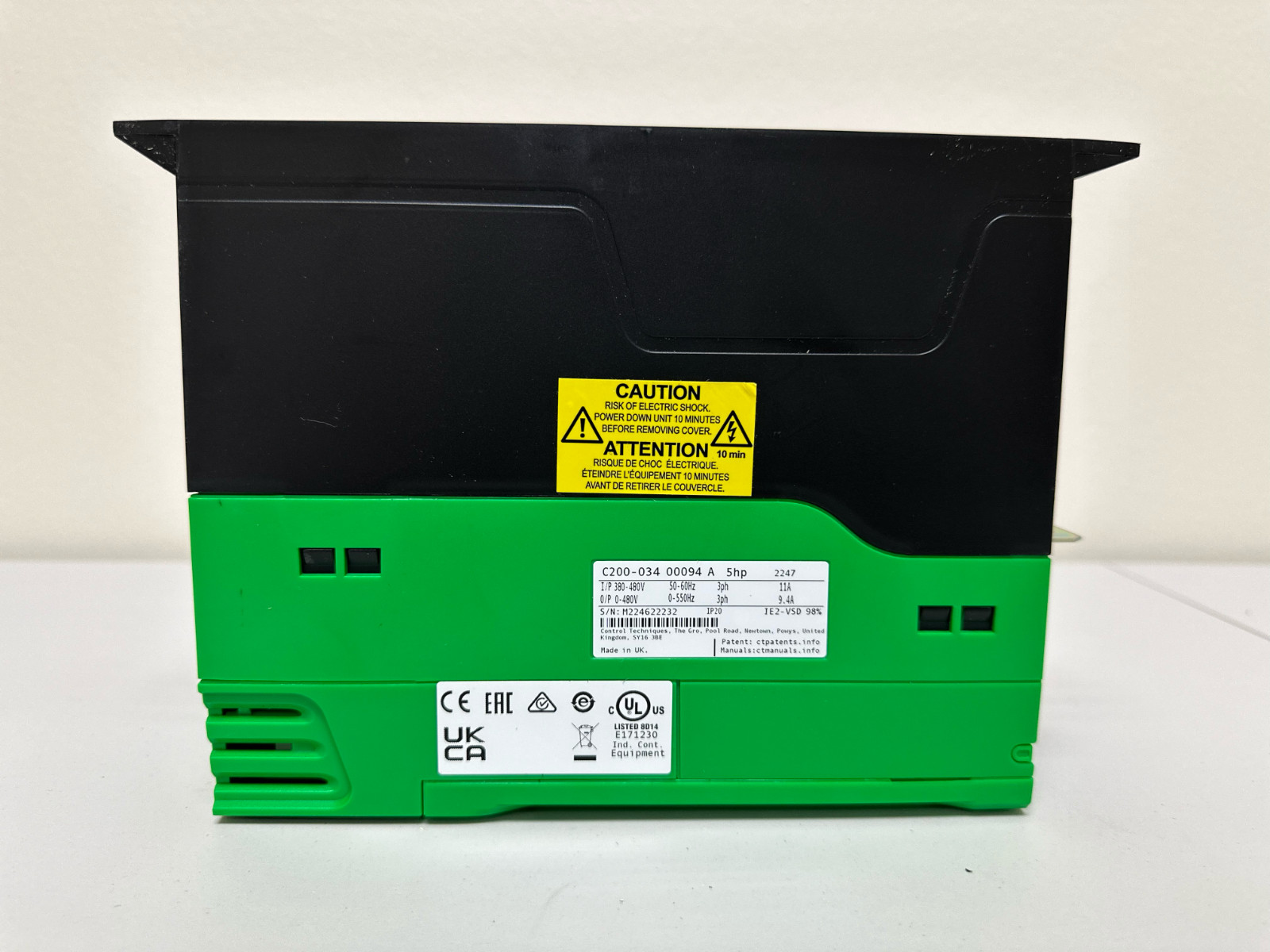 Nidec C200-034 00094 (5hp) Control Techniques