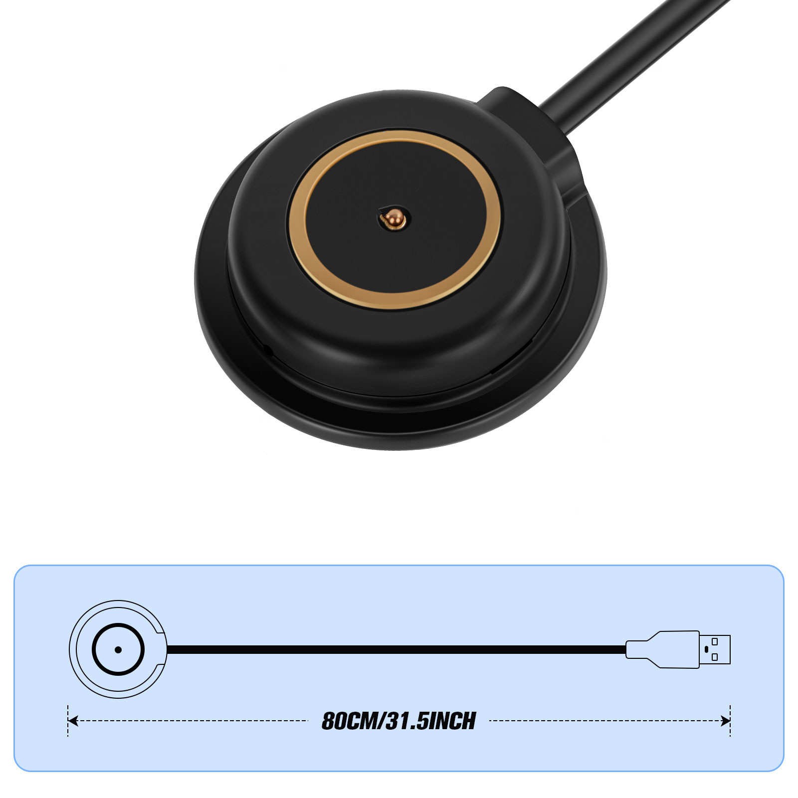 For OLIGHT Flashlight Magnetic Charging Cable Charger USB Power Bank Laptop Car