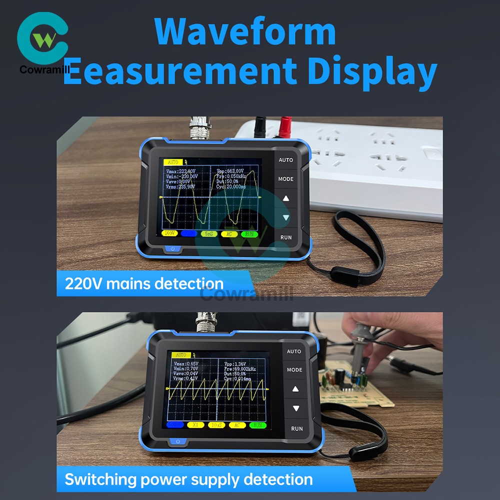 FNIRSI DSO152 Handheld Oscilloscope Type-C Portable Digital Oscilloscope 2.5MS/s