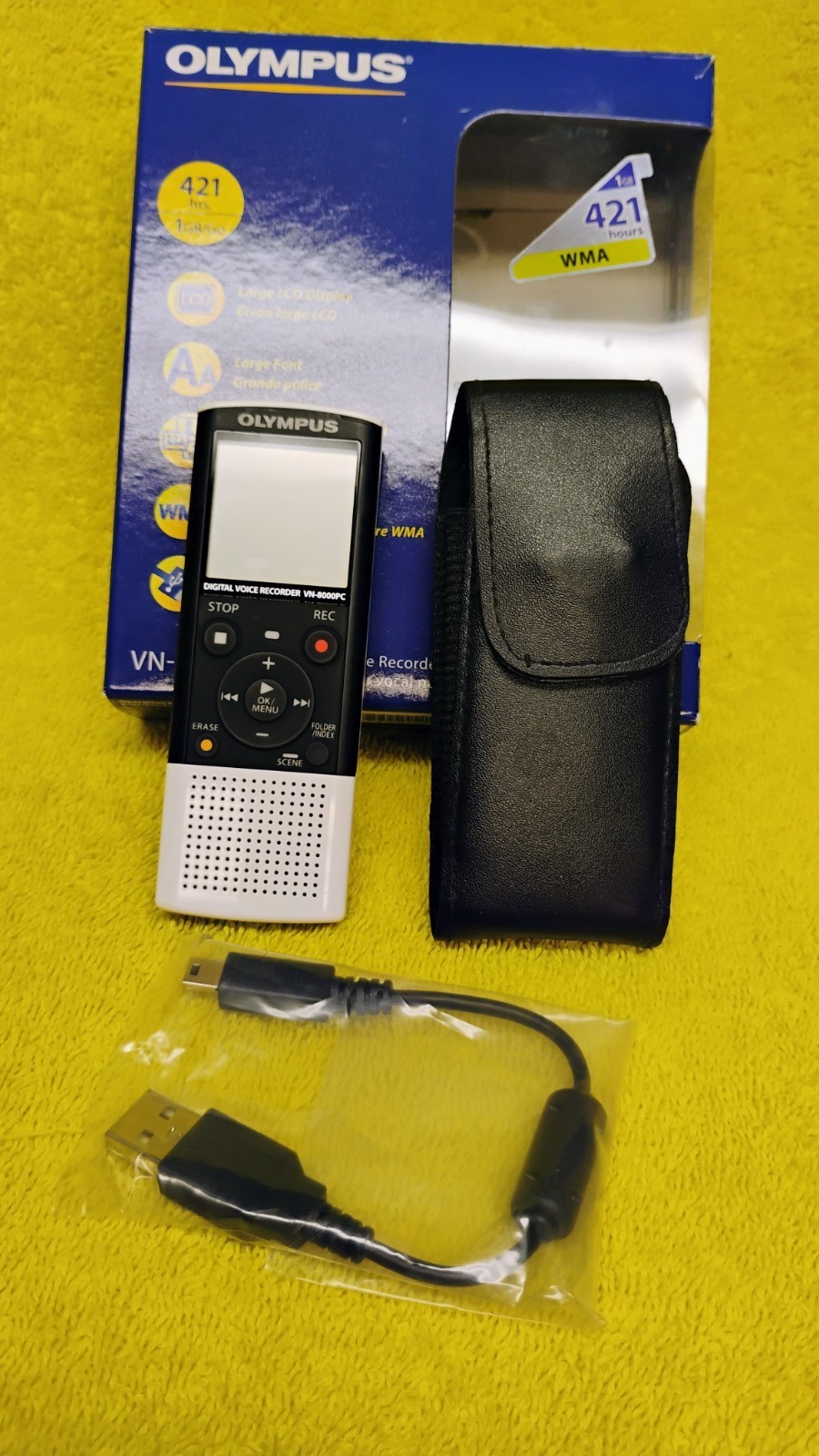 Olympus Digital Voice Recorder VN-8000PC Tested And Working