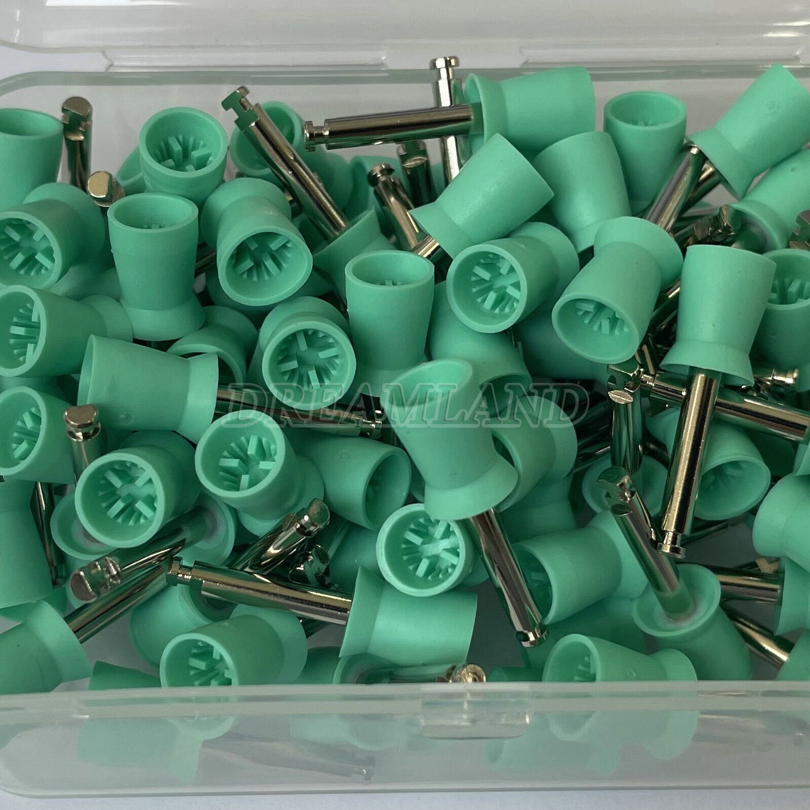 100 PCS Dental Prophy Polishing Cup Latch Type for Contra Angle Handpiece USA