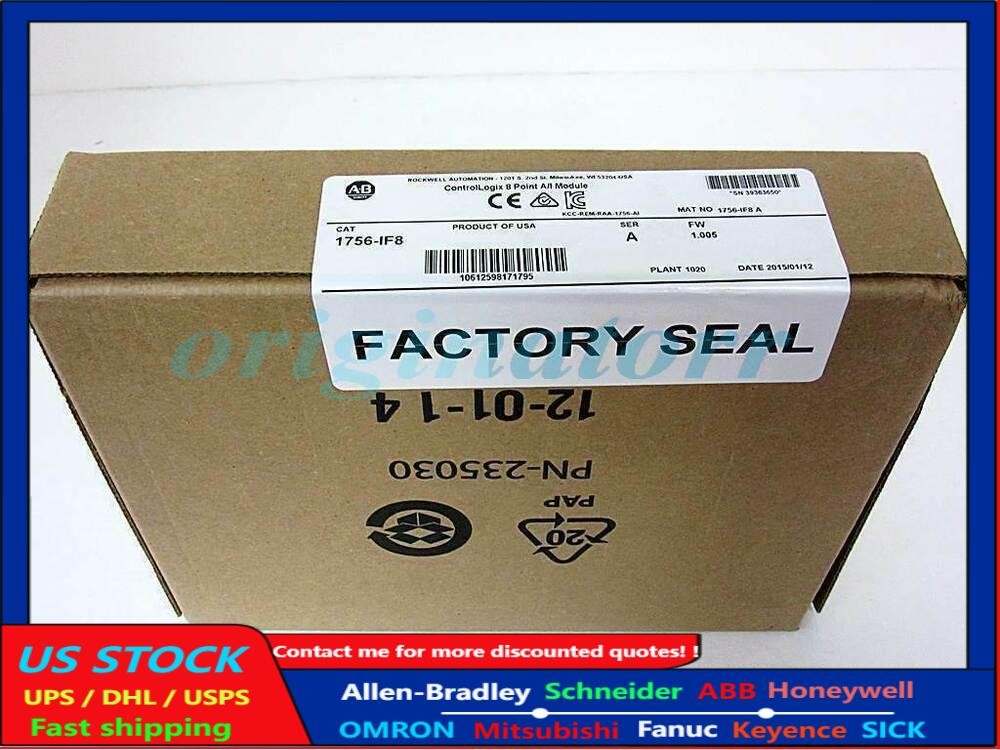 New Sealed Allen Bradley 1756-IF8 ControlLogix 8 Point A/I Module 1756IF8 Ser A
