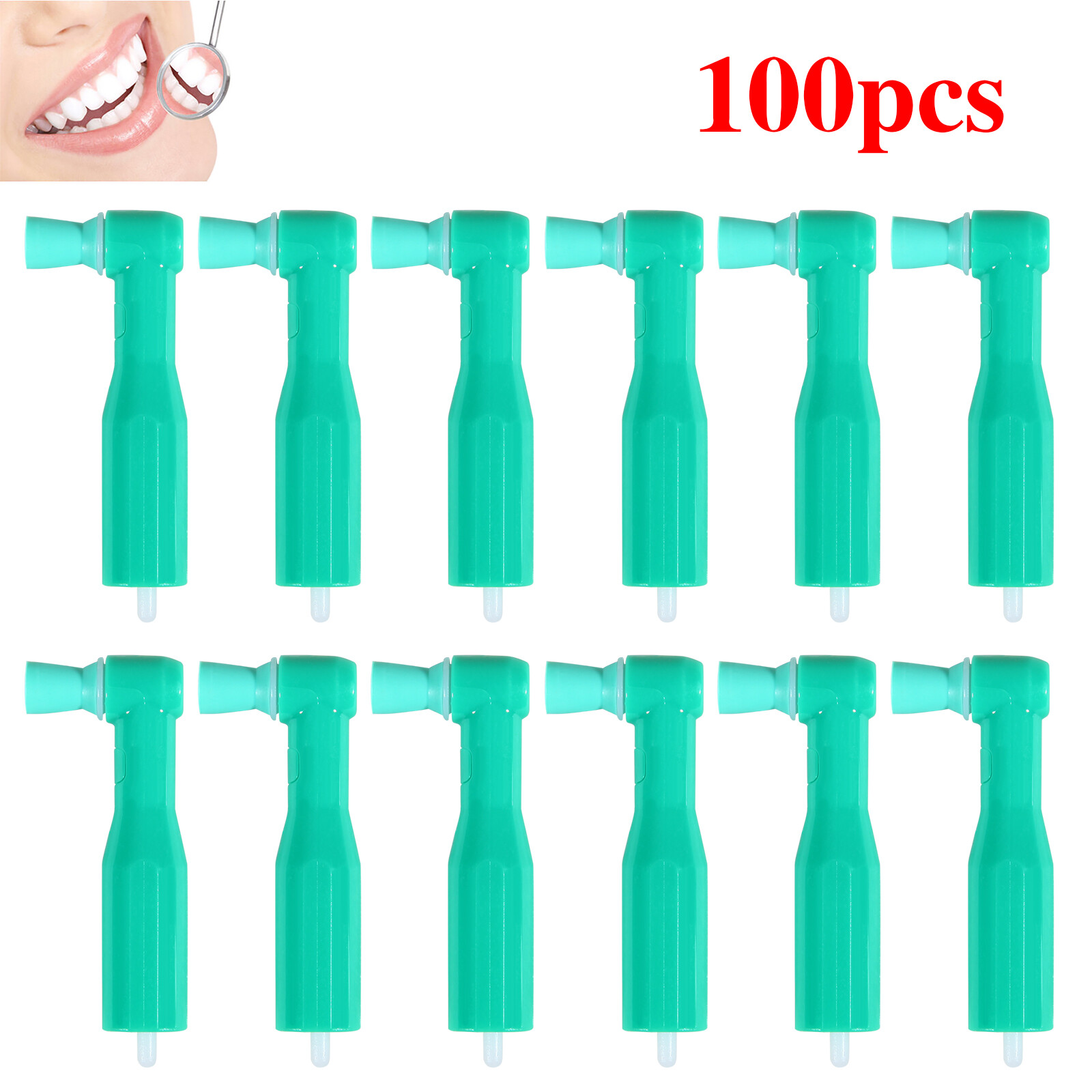 Dental Disposable Prophy Angles Cups Contra Angle Green 100-1000pcs de