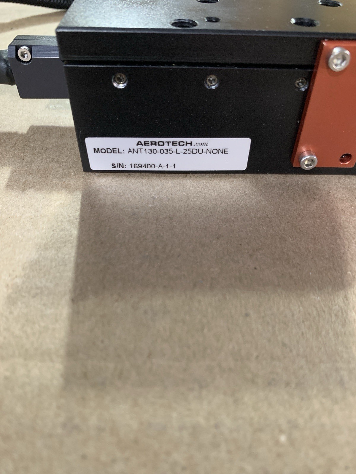 Aerotech ANT130-035-L-25DU-NONE single Axis Linear Stage