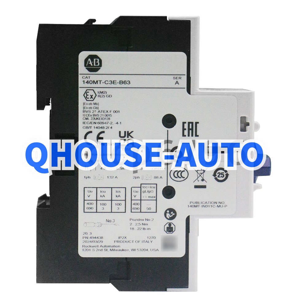 Allen Bradley 140MT-C3E-B63 Motor Protection Circuit Breaker New Brand AB