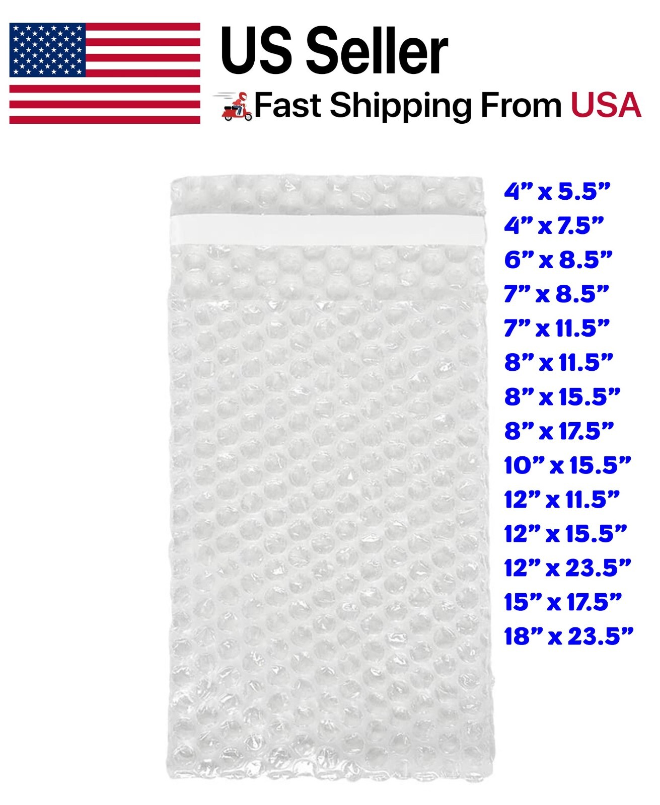 Bubble Out Pouches, Protective Bags Wrap Mailers Self Seal Air Padded Cushions!