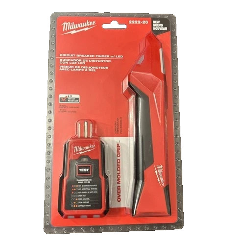 New Milwaukee 2222-20 9V Battery Circuit Breaker Finder w/ LED Electrical Tool