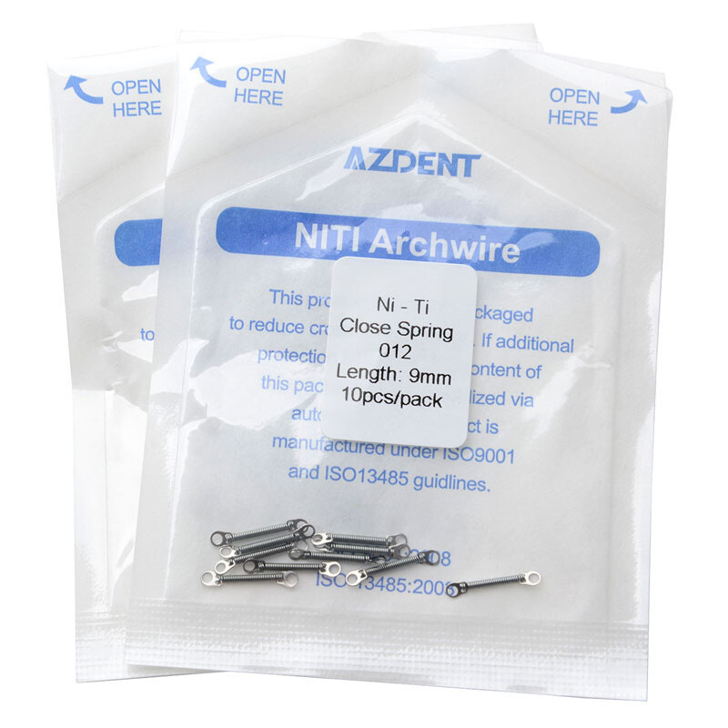 Dental Orthodontic NI-TI Closed Coil Spring Length Open 0.010/0.012*6mm/12mm/9mm