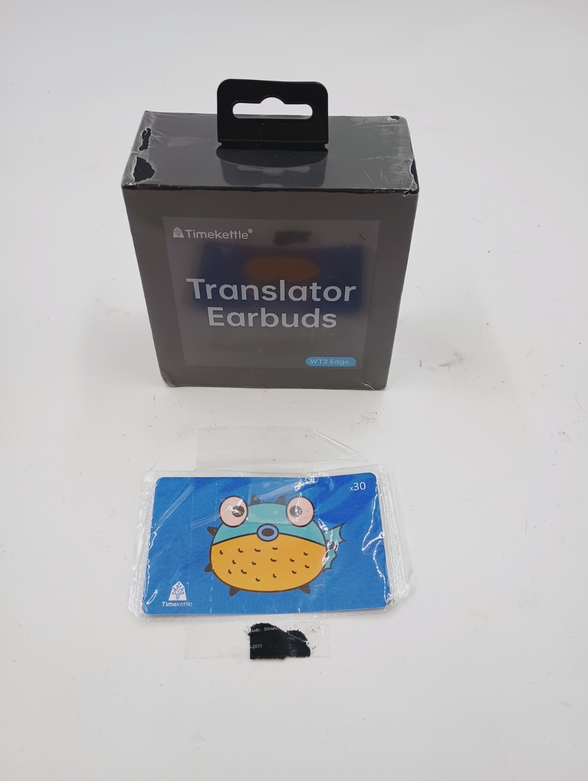 NEW TIMEKETTLE WT2 EDGE REAL TIME TRANSLATOR EARBUDS BI-DIRECTION W/30 FISH CARD
