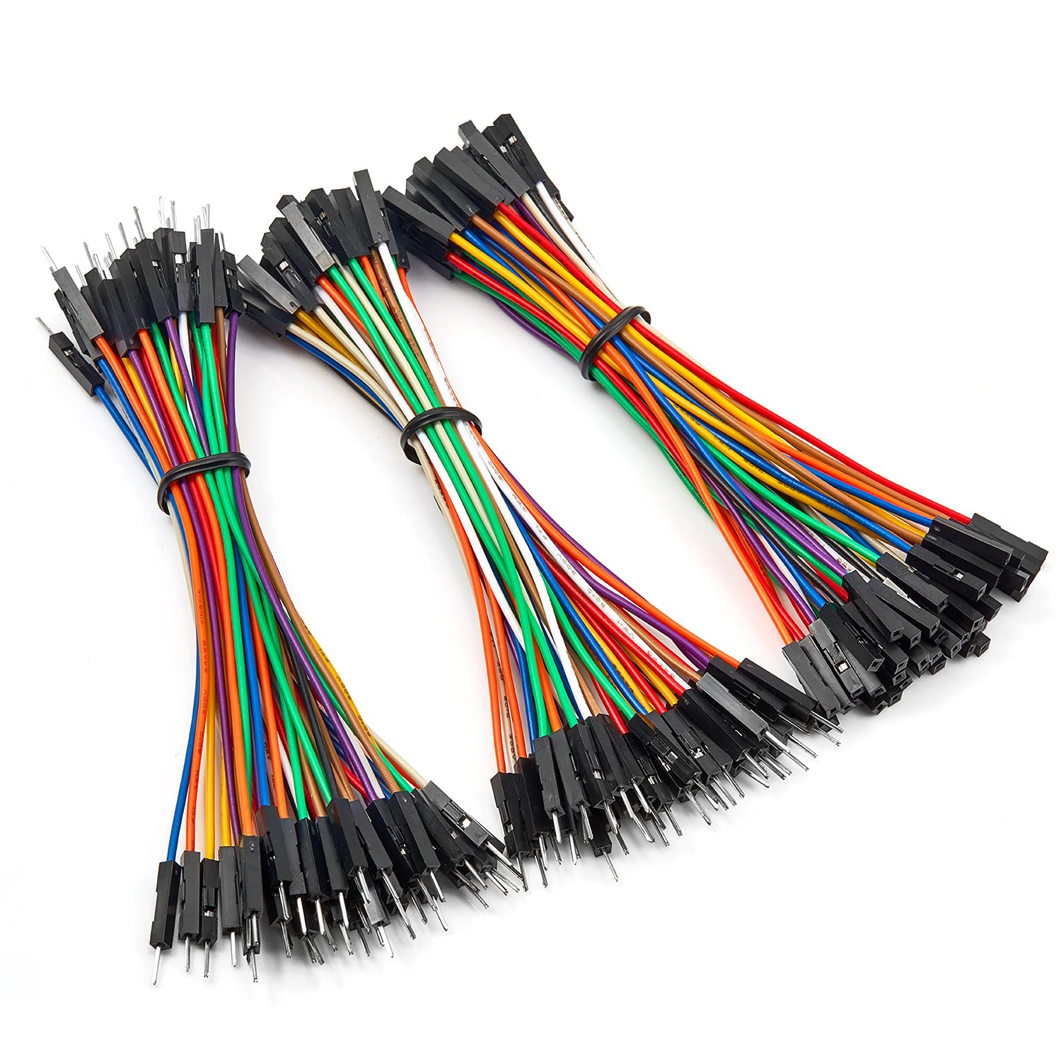 120Pcs 10Cm Header Jumper Wire Dupont Cable Line Connector Assorted Kit Set (Mal