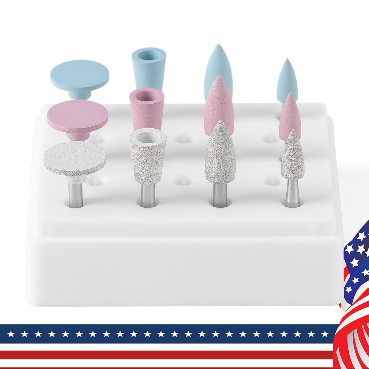 AZDENT Dental Silicone Composite polishing kit RA2.35mm For Low Speed handpiece
