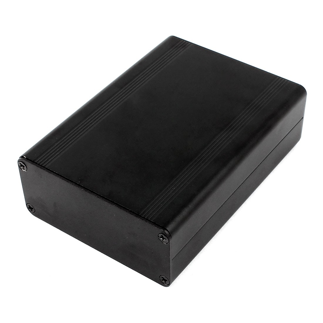 Black Aluminum Project Box Electronic Enclosure Case 124mmx88mmx38mm
