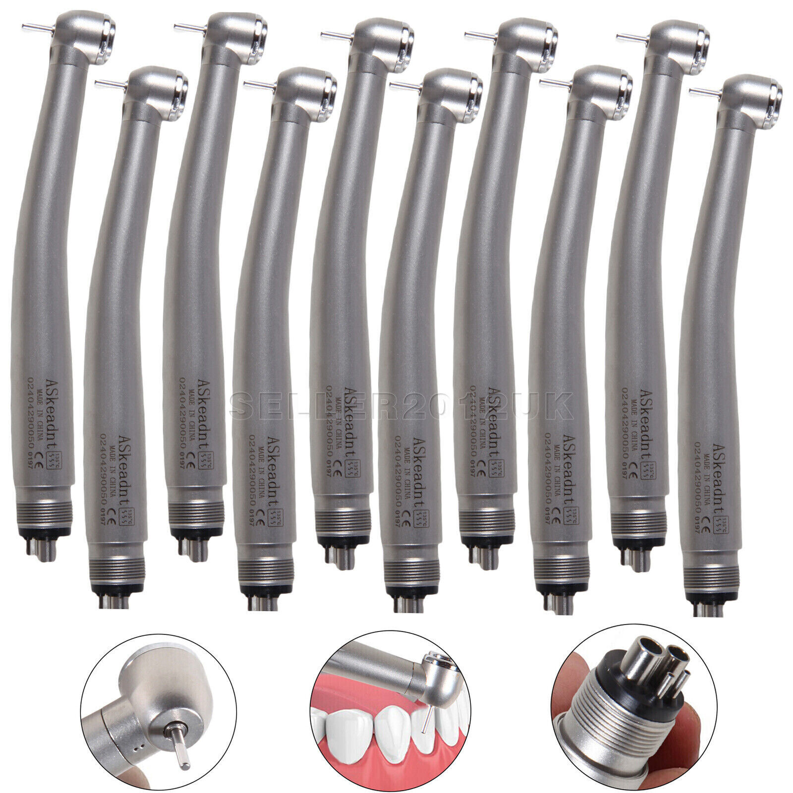 10pcs/1Pack Dental high speed handpiece 4HOLE