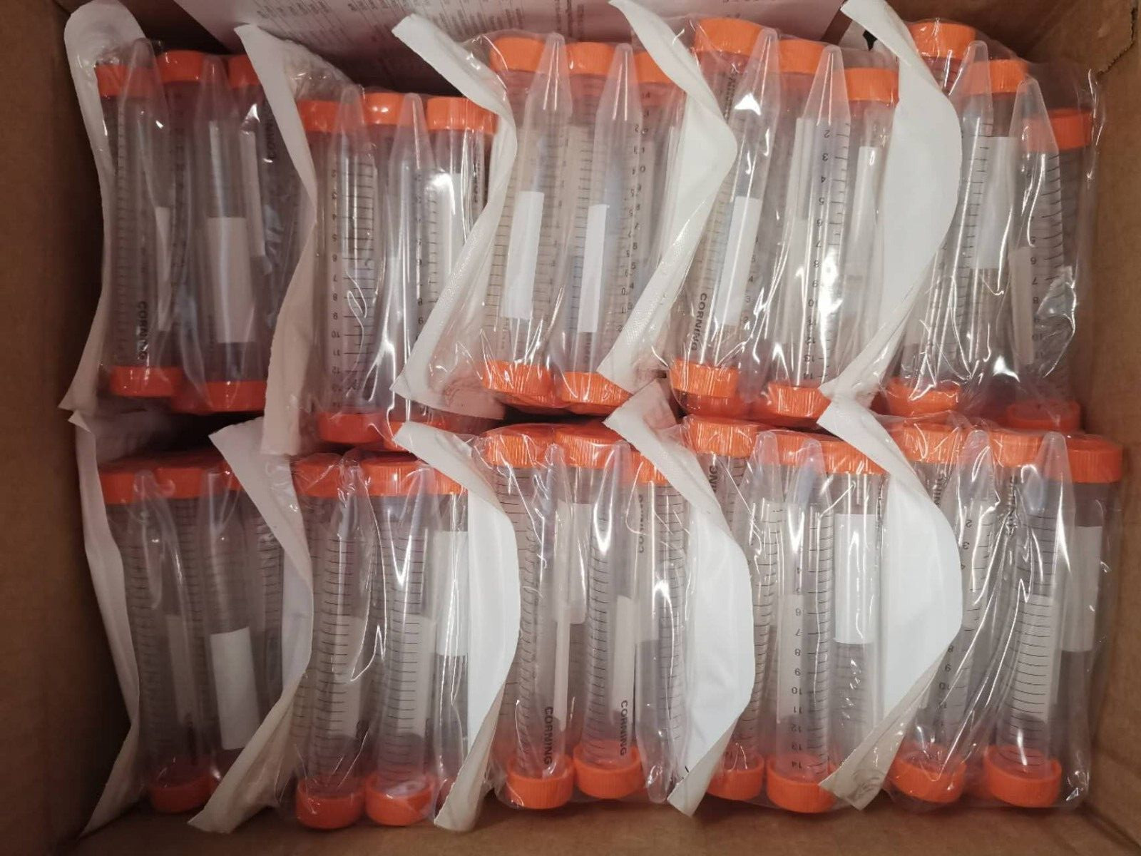 Corning 15mL Centrifuge Tube RNase/DNase-Free, 500 /CS, REF 430766, Sterile R