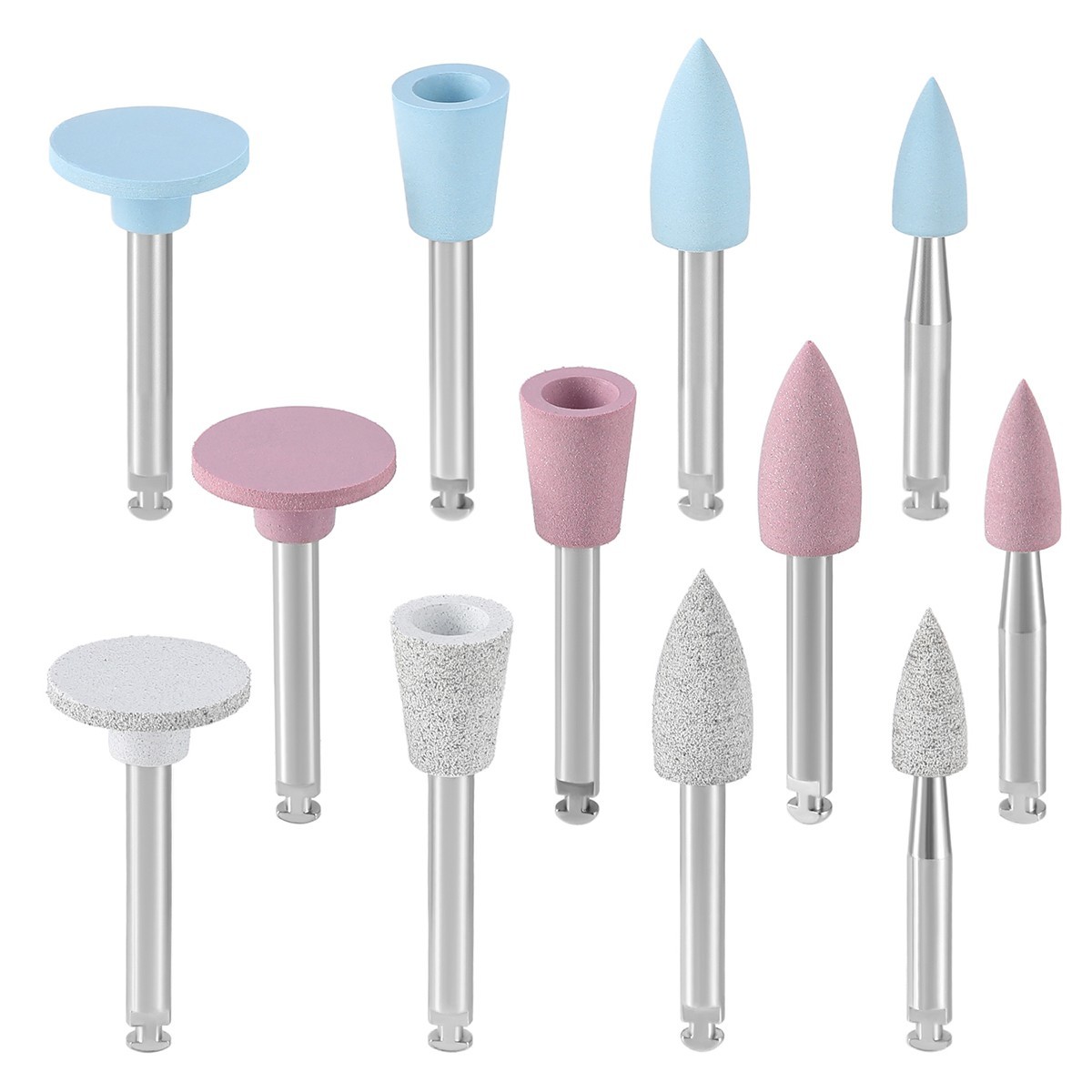 Dental Composite Polishing Burs Kit Silicone Polisher RA 2.35mm for Contra Angle