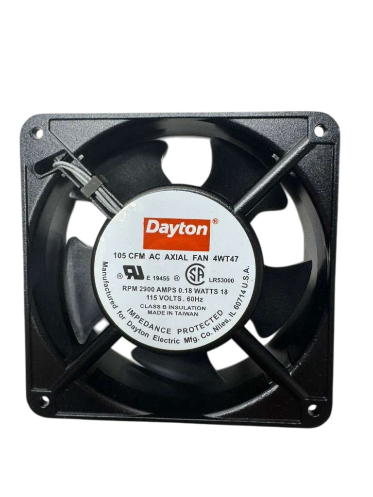 Dayton 4WT47 AC AXIAL Fan 105 CFM, 115V, 60Hz, 0.18A, 18W, 2900RPM
