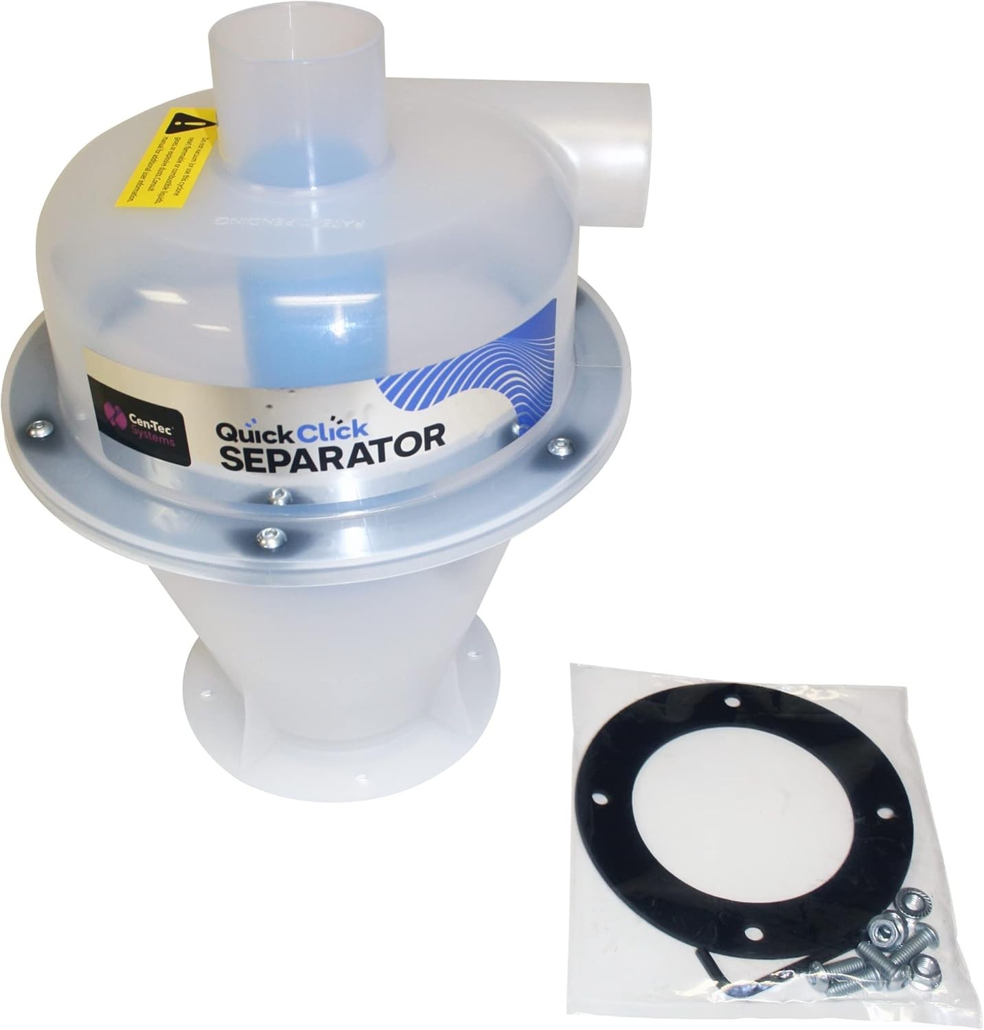 Compact Quick Click Dust Collection Separator for Improved Filtration – 3.4 lbs