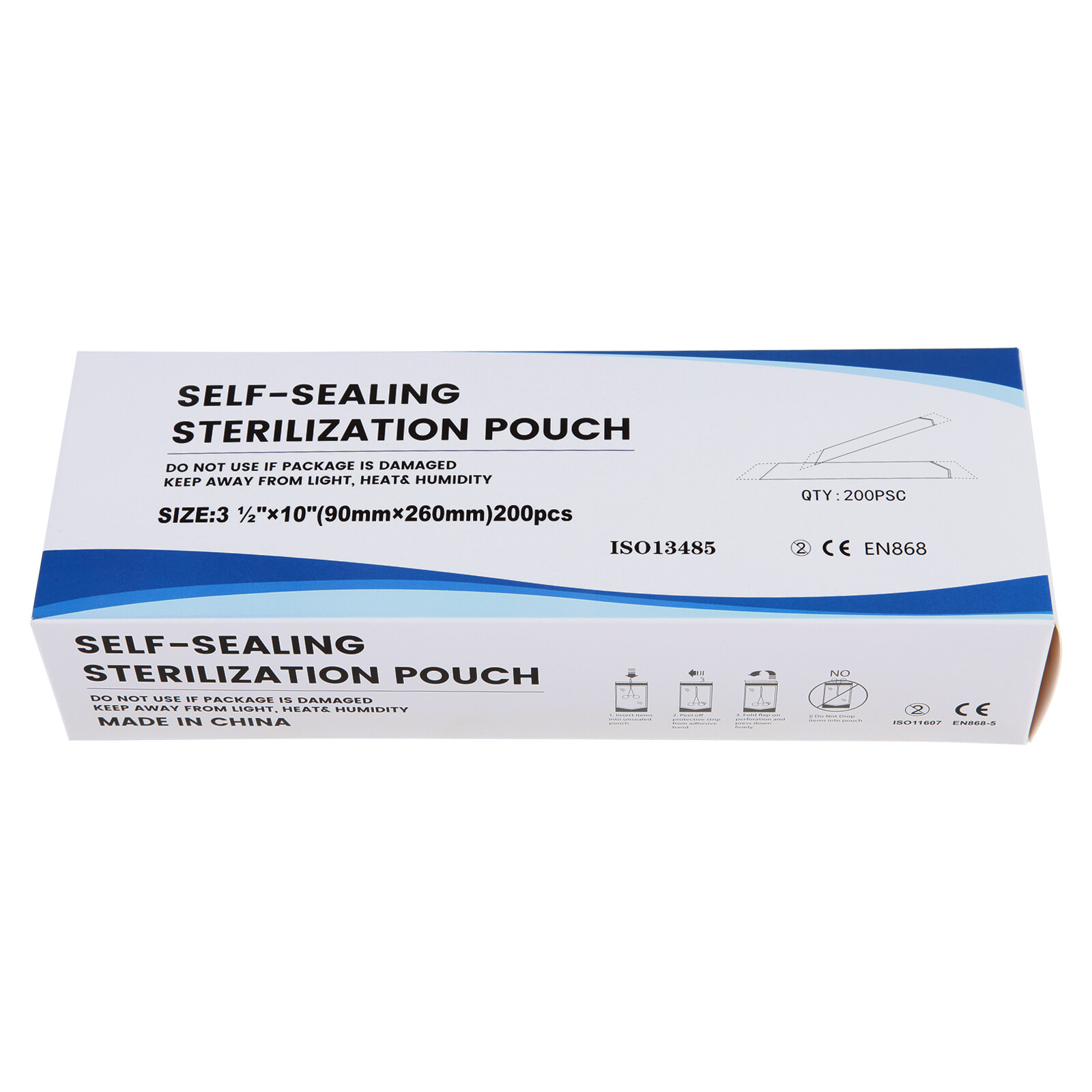 Self Sterilization Pouches Pouch Autoclave, Sterilizer Bags Dental Tattoo Nail
