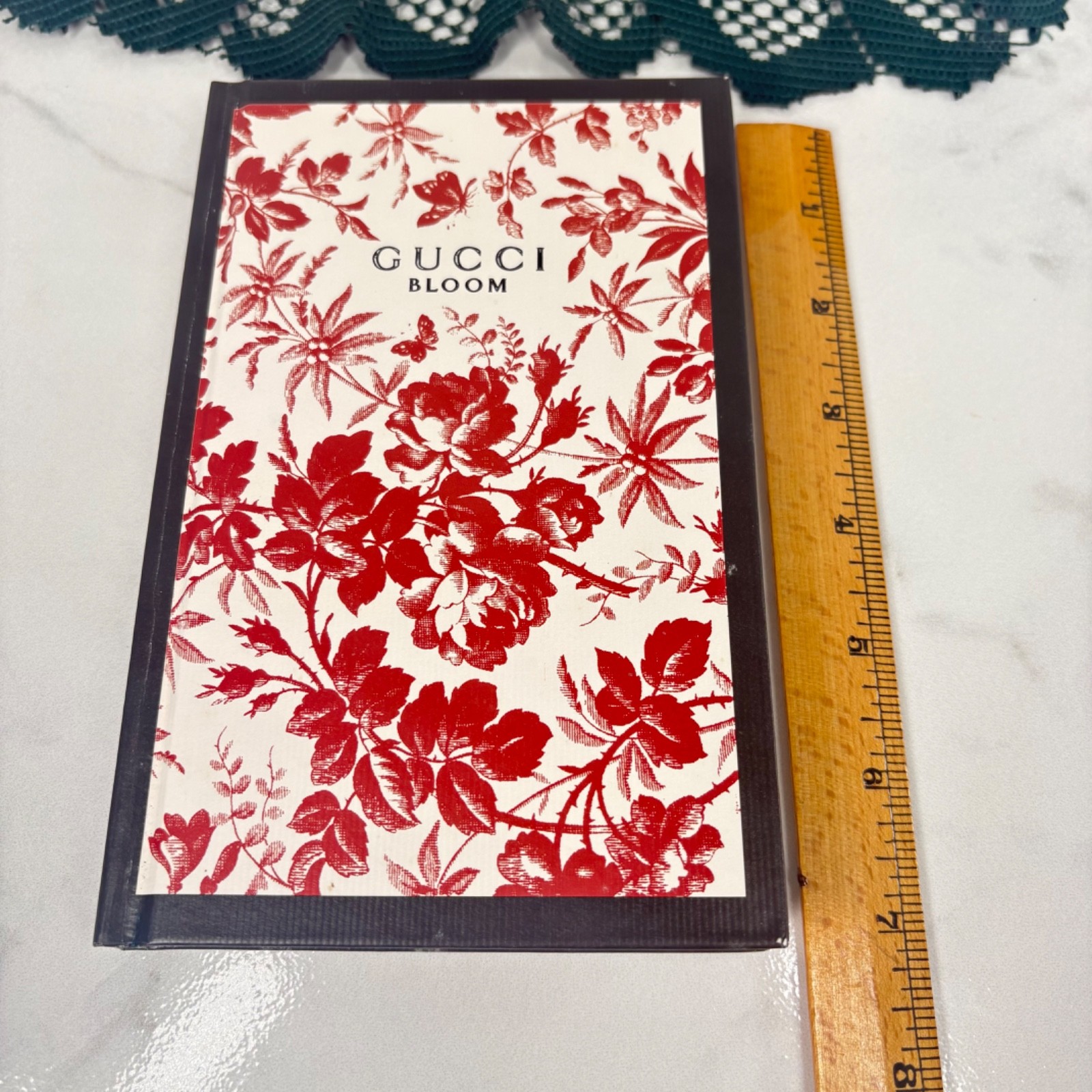 Gucci GG Red Floral Bloom Journal, Notebook, Sketch Book, Doodle Pad New w/ Box