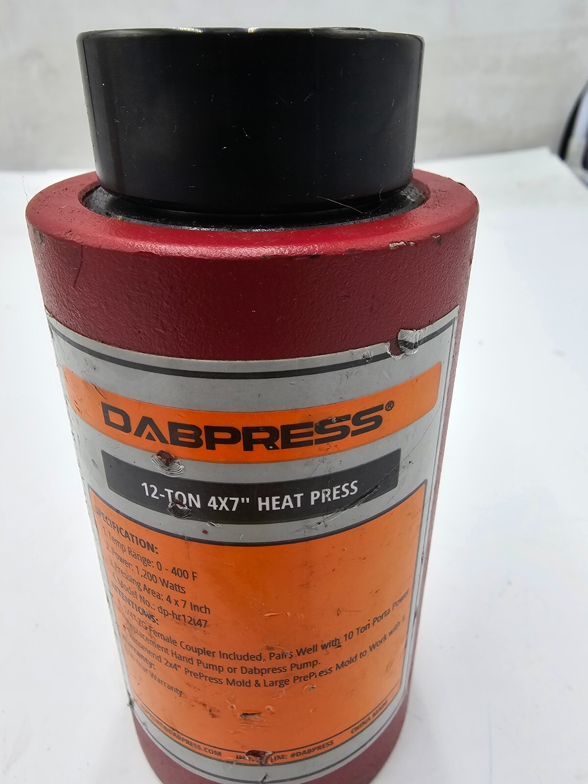 Dabpress 12-Ton 4×7″ Hydraulic Jack For Commercial Heat Press Machine dp-hr12tr7