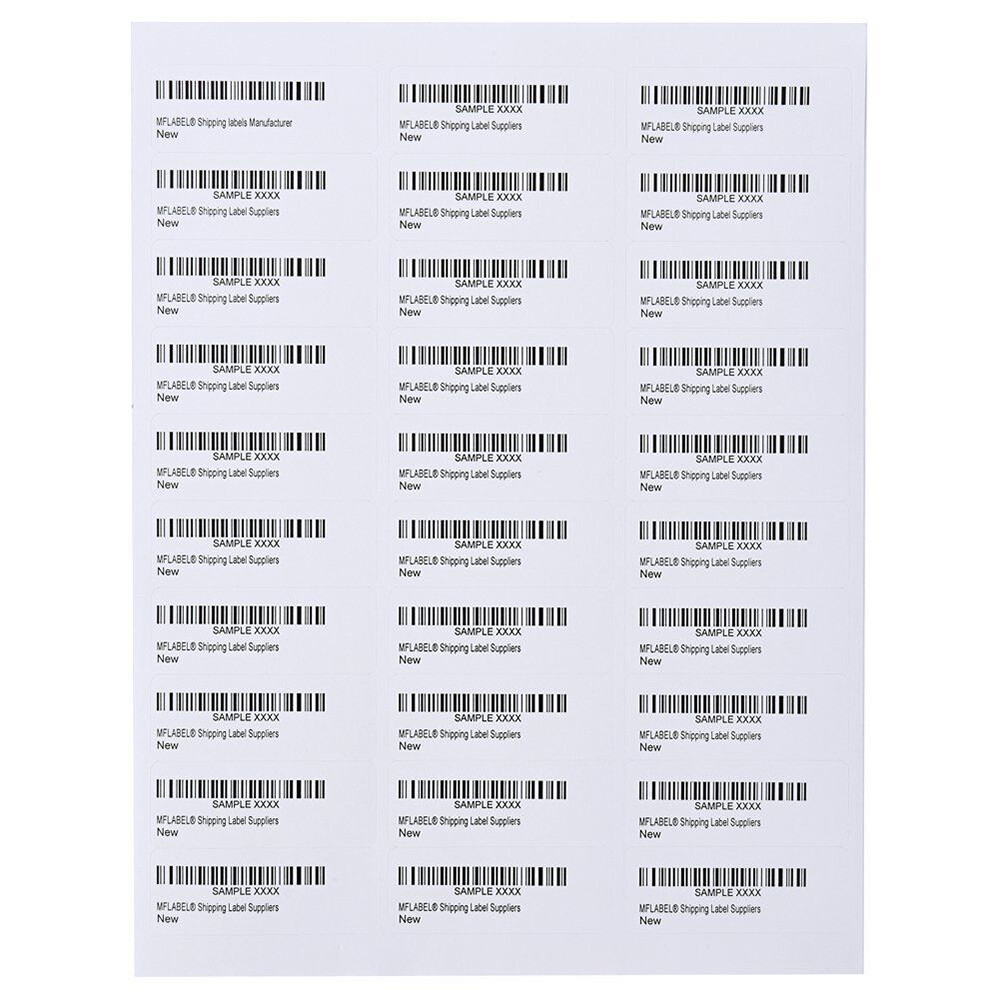 Premium Shipping Address Mailing Labels 1″ x 2 5/8″ 30 Labels Per Sheet (30 UP)