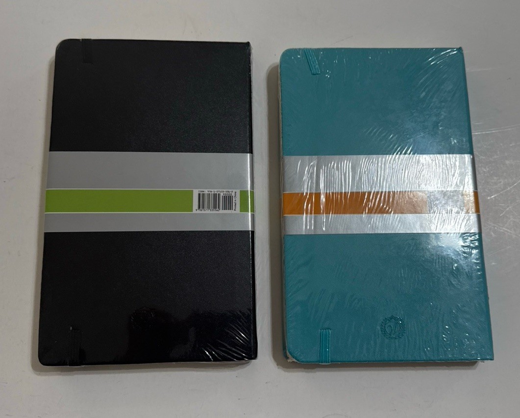 2 Piccadilly Essential Notebooks Medium Ruled 240 Pages Hardcover NEW SEALED