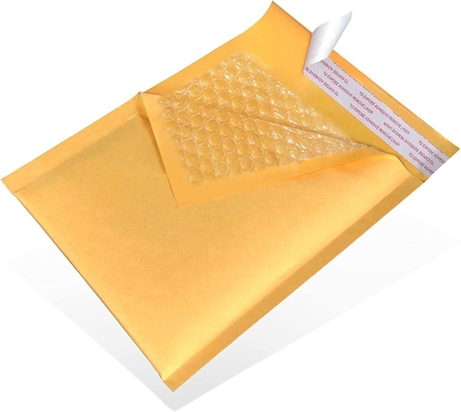 500 #000 Kraft Paper Bubble Padded Envelopes Mailers Shipping Case, 4×8